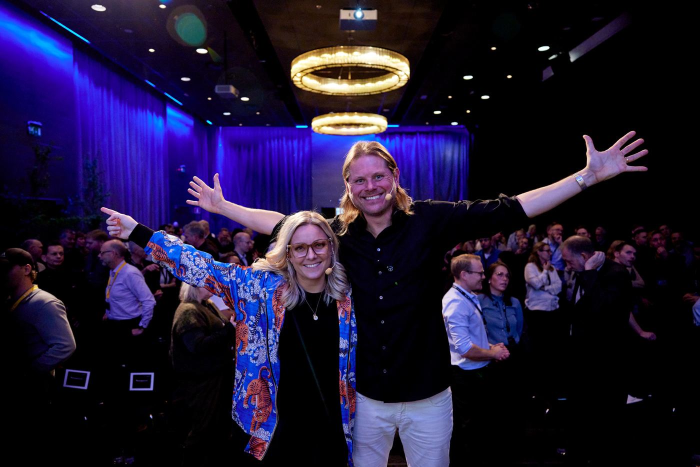 Johan Åberg och publiken firar i Göteborg
